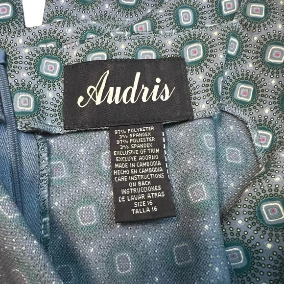 Vintage Audris 2-Piece Set | Retro Jewel Print Tank Top & Skirt | Size 16 - Picture 9 of 9